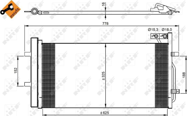 NRF 350029 - Skraplacz klimatyzacji