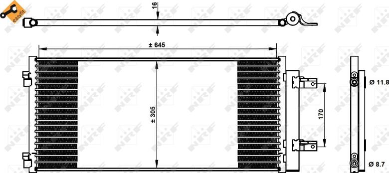 NRF 350338 — Skraplacz, klimatyzacja