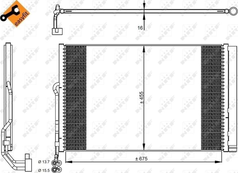 NRF 350324 — Skraplacz, klimatyzacja