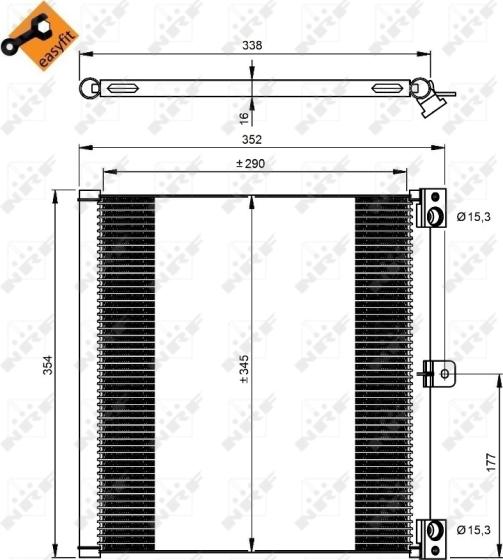 NRF 350203 — Skraplacz, klimatyzacja