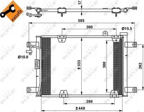 NRF 35768 - Skraplacz klimatyzacji