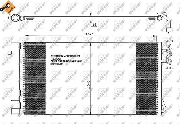 NRF 35773 - Skraplacz klimatyzacji