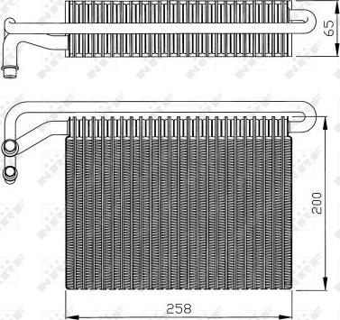 NRF 36096 - PAROWNIK KLIMATYZACJI BMW E46