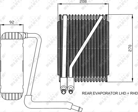 NRF 36044 - Parownik klimatyzacji