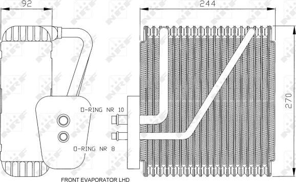 NRF 36045 - PAROWNIK KLIMATYZACJI VW SHARAN 96-