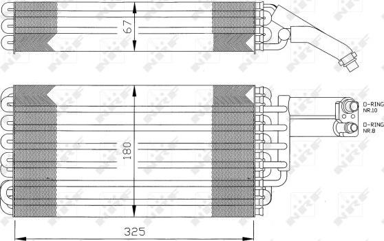 NRF 36057 - Parownik klimatyzacji