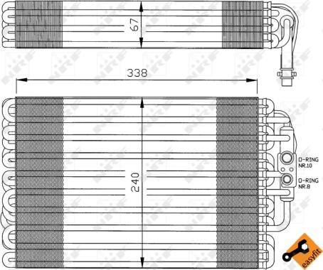 NRF 36034 — Parownik, klimatyzacja