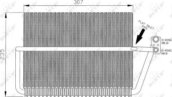 NRF 36070 - PAROWNIK KLIMATYZACJI DB W210 95-02