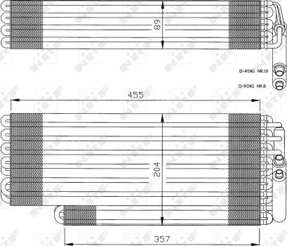 NRF 36078 - Parownik klimatyzacji