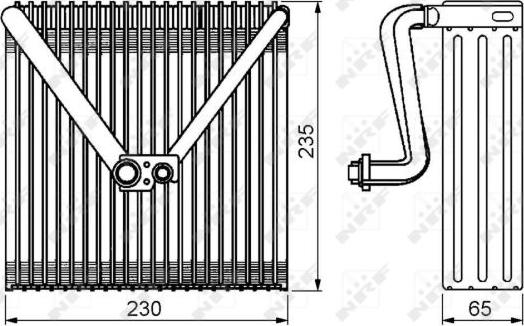 NRF 36141 - PAROWNIK KLIMATYZACJI VW POLO-IBIZA-FABIA 02-