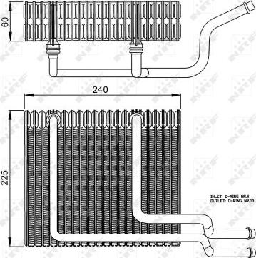 NRF 36151 - PAROWNIK KLIMATYZACJI RENAULT SCENIC 99-