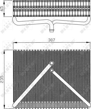 NRF 36116 - PAROWNIK KLIMATYZACJI VOLVO S60-S80-V70 00-