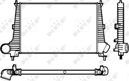 NRF 30845 - INTERCOOLER SAAB 9-5 2.0T-2.3T