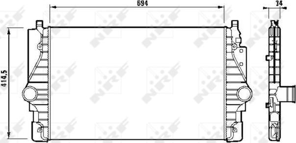 NRF 30873 - INTERCOOLER VW T4 2.5TDI 95-
