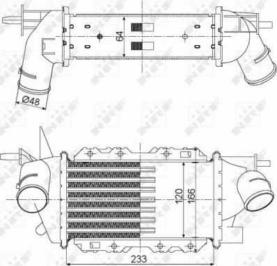 NRF 30352 - INTERCOOLER OPEL VECTRA B 2.0DTI-2.2DTI