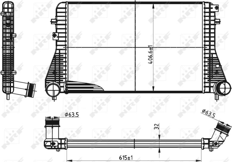 NRF 30316 - INTERCOOLER VW GOLF 6 1.6TDI-2.0TDI