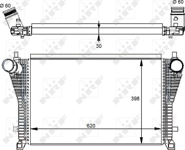 NRF 30291 - INTERCOOLER VW 1.8TSI-2.0TSI A3-GOLF VII