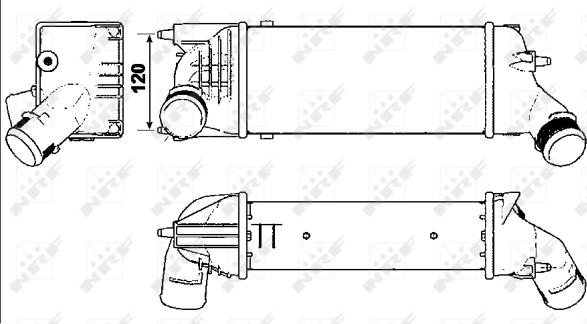 NRF 30277 - INTERCOOLER CITROEN. PEUGEOT C5. 407 04-
