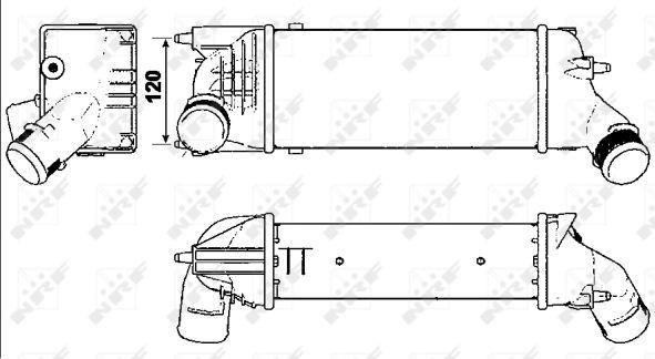NRF 30277 - INTERCOOLER CITROEN. PEUGEOT C5. 407 04-