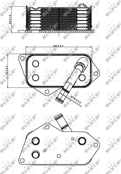 NRF 31277 - CHŁODNICA OLEJU BMW 3 05-