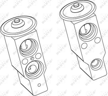 NRF 38360 - ZAWÓR ROZPRĘŻNY KLIMATYZACJI FIAT 145-146