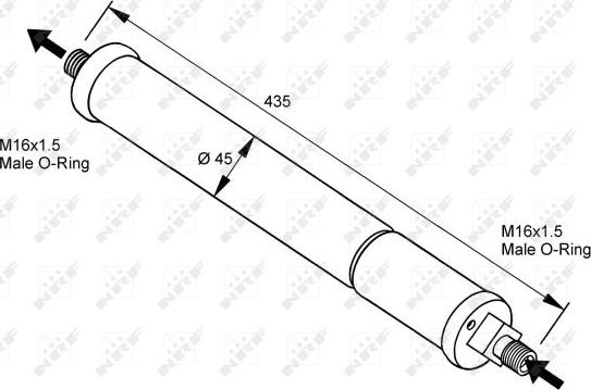 NRF 33097 - OSUSZACZ KLIMATYZACJI JAGUAR XJSC -96