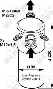 NRF 33064 — Osuszacz, klimatyzacja