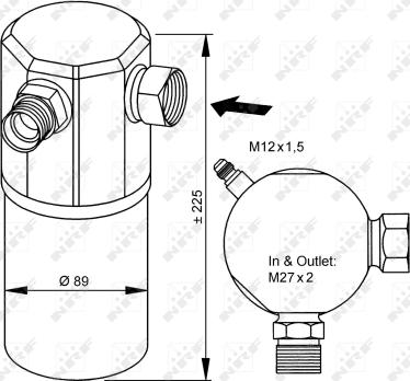 NRF 33065 — Osuszacz, klimatyzacja