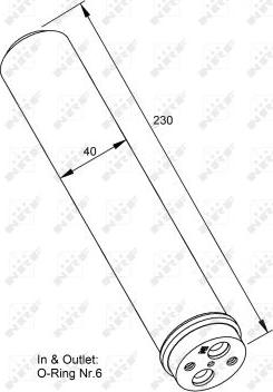 NRF 33230 - OSUSZACZ KLIMATYZACJI MITSUBISHI LANCER 03-