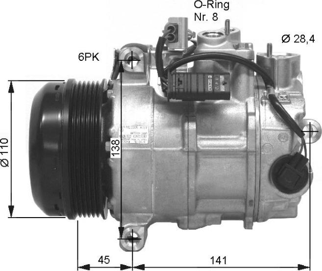 NRF 32676 — Kompresor, klimatyzacja