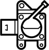 NRF 708104 — Czujnik, ciśnienie spalin