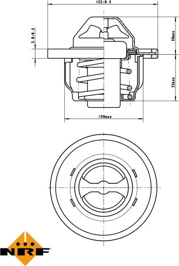NRF 725435 - TERMOSTAT RENAULT 89C