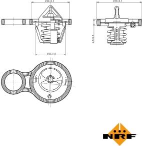 NRF 725094 — Termostat, środek chłodzący