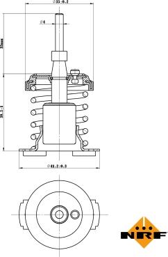 NRF 725093 - TERMOSTAT TOYOTA 82C YARIS 11-