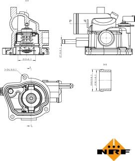 NRF 725153 - TERMOSTAT DB 87C E-SERIES 98-