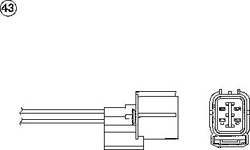 NTK 0180 - SONDA LAMBDA HONDA ACCORD 2.2I 96-