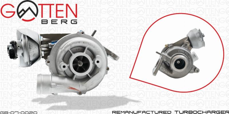 OES PARTS GB-07-0020 - TURBOSPREZARKA FOCUS II 2.0TDCI REGENEROWANA