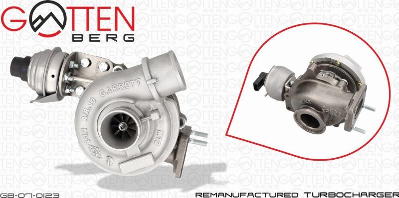 OES PARTS GB-07-0123 — Urządzenie doładowujące, system doładowania