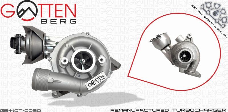 OES PARTS GB-N07-0020 — Urządzenie doładowujące, system doładowania
