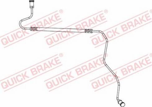 QUICK BRAKE 96.017 - PRZEWÓD HAM. ELAST. CITROEN T. C3 1.2-1.6 09- LE
