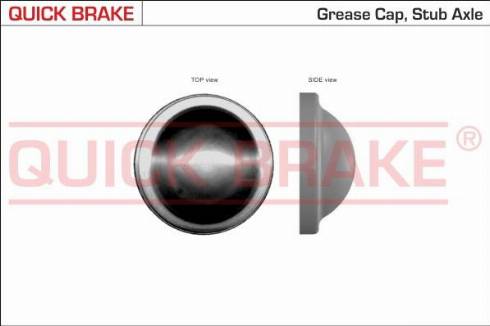 QUICK BRAKE 9829 - Pokrywa piasty