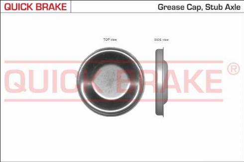 QUICK BRAKE 9826 - Pokrywa piasty
