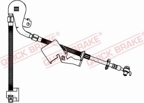 QUICK BRAKE 50.704X — Przewód hamulcowy elastyczny