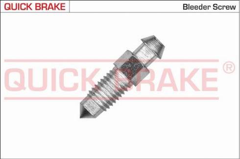 QUICK BRAKE 0053X — Śruba / zawór odpowietrznika