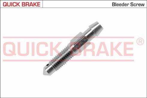 QUICK BRAKE 0087 - ODPOWIETRZNIK HAM. M7 X 1 S7 DŁ. 37
