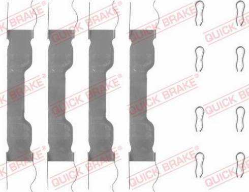 QUICK BRAKE 109-0909 — Zestaw akcesoriów, klocki hamulcowe