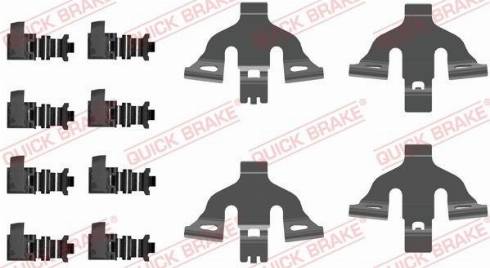 QUICK BRAKE 1090092 — Zestaw akcesoriów, klocki hamulcowe