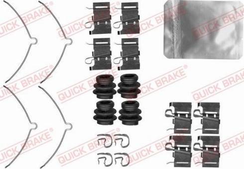 QUICK BRAKE 1090001 — Zestaw akcesoriów, klocki hamulcowe