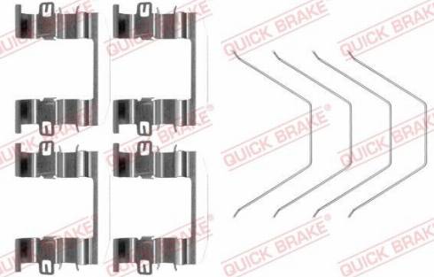 QUICK BRAKE 1090016 — Zestaw akcesoriów, klocki hamulcowe