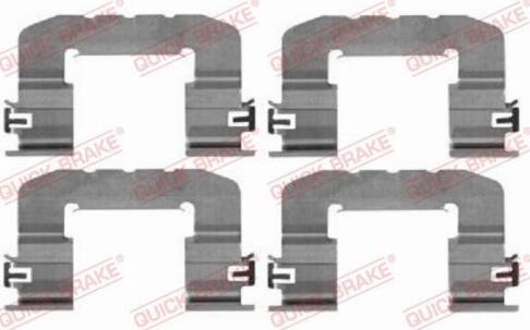 QUICK BRAKE 1090017 — Zestaw akcesoriów, klocki hamulcowe